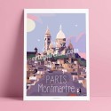 Poster Montmartre and its cats, 2016