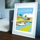 Poster Les cabanes de l'île d'Oléron by Eric Garence, Charente Maritime, Atlantic Coast France painting decoration gift luxury i