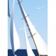 Poster Cannes by Eric Garence, French Riviera french made in France deco frenchie collection sailboat old grément iles d