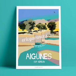 Affiche Le Pont d'Aiguines en 1974, 2015