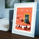 Poster Le Vieux Nice et son linge propre by Eric Garence, French Riviera aluminim plexiglass paper original limited noelle perna