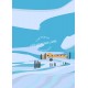 Affiche La Toscane en hiver par Eric Garence, Toscane Italie alu dibond plexiglass papier original limité gladiateur pienza val 