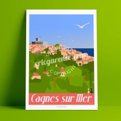 Poster Cagnes - The little Montmartre, 2017