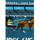 Affiche Ourasi gagne le grand criterium de vitesse de Cagnes par Eric Garence, Côte d'Azur France voyage souvenir vacances Pinup