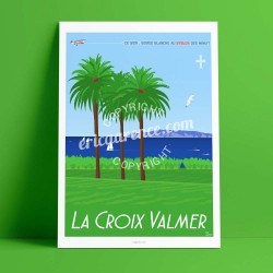 Poster La Croix Valmer, Vignes ands Palms, 2017