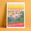 Affiche Saint Paul de Vence, original artwork 2017