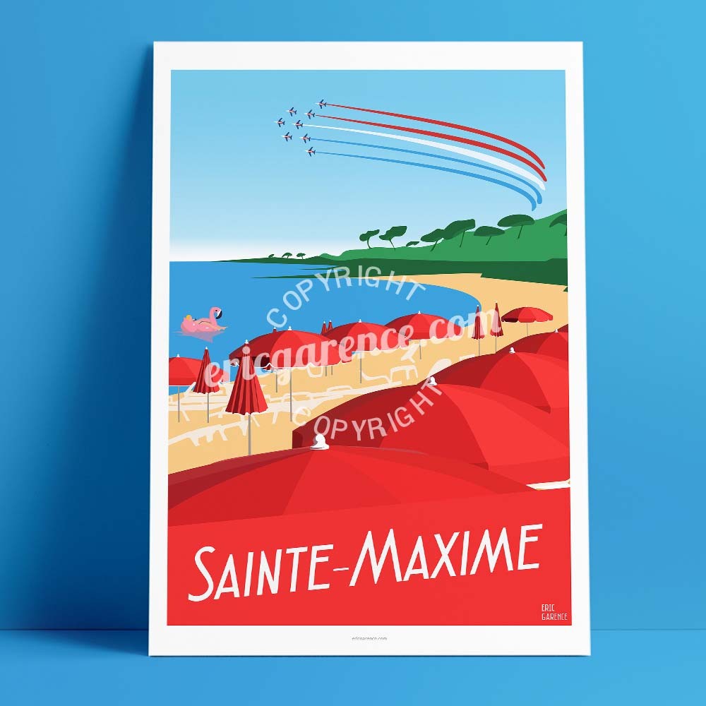 Affiche 50x70 Par Eric Garence Sainte Maxime Cote D Azur Affiche 50x70 Par Eric Garence Sainte Maxime Cote D Azur