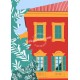 Affiche Les jardins des arènes de cimiez à Nicepar Eric Garence, Côte d'Azur France rétro vintage illustration dessin niçois fes