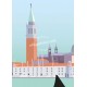 Affiche Venise par Eric Garence, Italie Venezia alu dibond plexiglass papier original limité gondole gondolier canotier lagune r