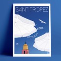 Poster The Beach and the Moon at St Tropez, 2018