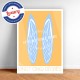 Poster La Cigale de Provence by Eric Garence, Provence South Gorges du Verdon poster vintage illustration drawing french wings y