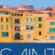 Affiche La ponche à Saint Tropez par Eric Garence, Provence Côte d'Azur Var luxe français made in France déco frenchie pesquiere