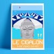 Poster Le Cigalon plage à Cagnes by Eric Garence, French Riviera aluminim plexiglass paper original limited Renoir Colettes nice