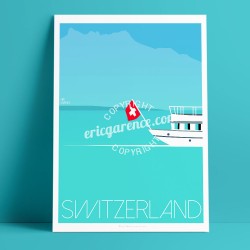 Affiche Switzerland Riviera, 2018