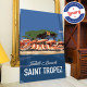 Affiche Saint Tropez Fin de Soirée à Tahiti Plage par Eric Garence, Provence Côte d'Azur Var tableau décoration idée cadeau luxe