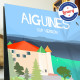 Affiche Château d'Aiguines par Eric Garence, Provence Sud Gorges du Verdon art galerie artiste contemporain art-déco Boules clou