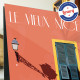 Poster Le Vieux Nice et son linge propre by Eric Garence, French Riviera poster vintage illustration drawing french noelle perna