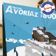 Poster Avoriaz 1800 by Eric Garence, Alps Haute Savoie painting decoration gift luxury idea Gondola lift Choucas Paragliding Vua