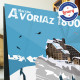 Affiche Avoriaz 1800 par Eric Garence, Alpes Haute Savoie France tableau décoration idée cadeau luxe collection Télécabine Chouc