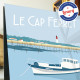 Affiche Lège Cap Ferret par Eric Garence, Gironde, côte atlantique France art galerie artiste contemporain art-déco Arcachon Fru