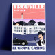 Affiche Casino Trouville par Eric Garence, Deauville, côte Normandie France voyage souvenir vacances Pinup Barriere Calvados