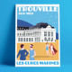 Affiche les cures marines de Trouville par Eric Garence, Deauville, spa Normandie France voyage hôtel fruits de mer