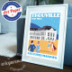 Trouville Marine Cures Poster by Eric Garence, Deauville, Normandy coast France Souvenir holiday trip SPA Luxury