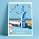 Poster Le Touquet Paris Plage by Eric Garence, Diving Board, France travel memories holidays Swimming pool  