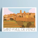 Poster Saint Paul de Vence, Autumn, 2019