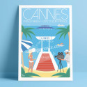 Affiche Cannes, Côte d'Azur France