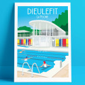 Poster Dieulefit, the Art-Deco Pool, 2019