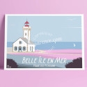Poster Belle-Ile-en-Mer, Les Poulains light house