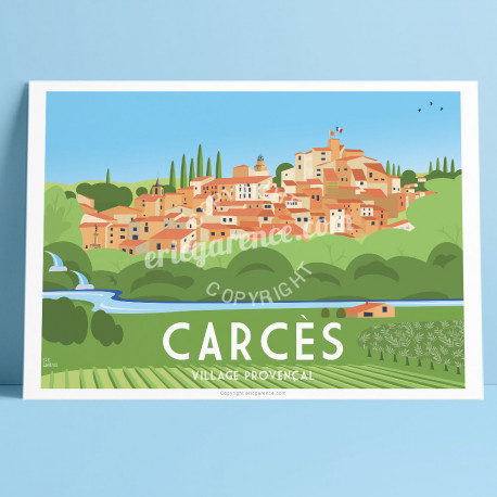 Les 7 merveilles de Carcès, 2019, Garence, Affiche, Provence, Bonjour l'affiche