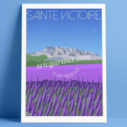 Poster La Sainte-Victoire and the Lavandes, 2019