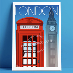 Poster London, Red Phone, 2019