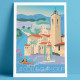 Affiche La colle sur loup Cote d'azur Poster Eric Garence