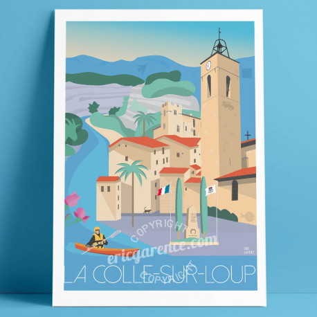 Poster La Colle sur Loup French Riviera Poster Eric Garence
