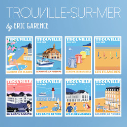 Affiche Trouville-sur-Mer, La Collection de cartes postales