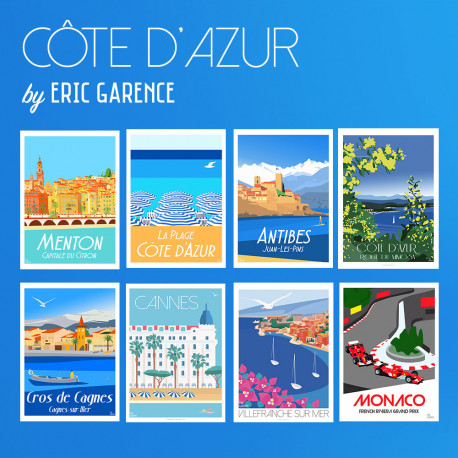Côte d'Azur, La Collection de cartes postales