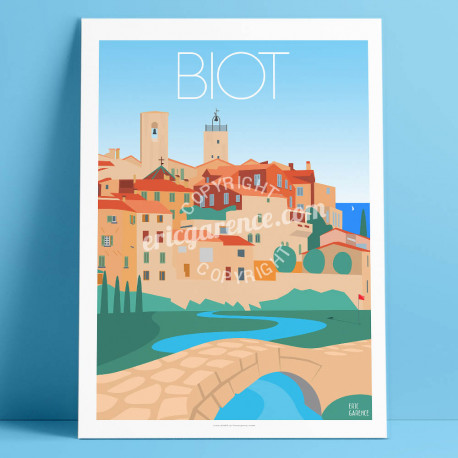 Poster Biot French Riviera Poster Eric Garence