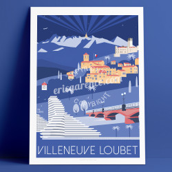 Poster Villeneuve Loubet French Riviera Poster Eric Garence