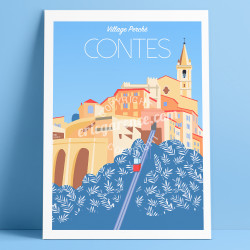 Affiche Contes Mercantour Cote d'azur Poster Eric Garence