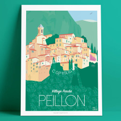 Poster Peillon Mercantour French Riviera Poster Eric Garence