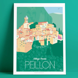 Affiche Peillon, Village Perché, 2020