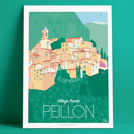 Poster Peillon Mercantour French Riviera Poster Eric Garence