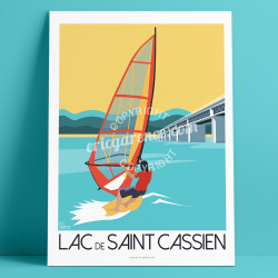 Affiche Lac de Saint Cassien, Montauroux, 2020