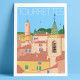 Poster Tourrettes Var Clocher French Riviera Poster Eric Garence