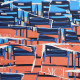 Chaises Bleues, Eric Garence, Phoenix, artiste niçois, art, mamac, affiches, signé, papier d'art