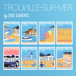 8 posters of Trouville-sur-Mer