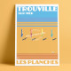 Les 8 affiches de Trouville-sur-Mer, Eric Garence, Marché, posters, savignac, raymond, vintage, retro, voyage